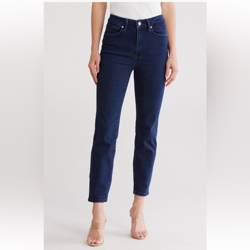 Good American Always Fits Good Legs Ripped Cigarette Jeans - size 28-32
